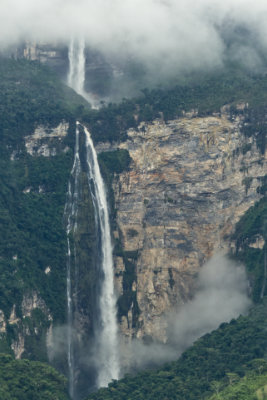 Gocta Waterfall with cloud